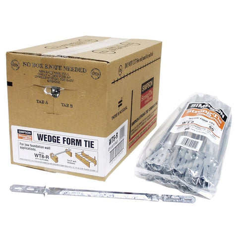 Simpson Strong-Tie Galvanized WT8 Wedge Tie 2X formboard 8" Wall Thickness 250ct