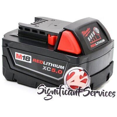 Milwaukee 2850-20 M18 18V Brushless Cordless 1/4" Impact Driver 5.0 Ah Batteries