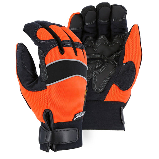 Majestic 2145HOH Winter Hawk Heatlok Lined Insulated, Waterproof, Windproof, Armorskin Winter Work Gloves (1 Pair) (Large)