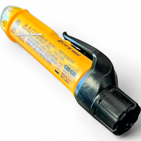 Klein Tools NCVT-5A Voltage Tester, Non-Contact Dual Range Voltage Tester Pen with Integrated Laser Pointer and Visual and Audible Alerts