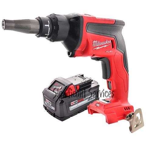 Milwaukee 2866-20 M18 Drywall FUEL Brushless Screw Gun 6.0 Ah Extended Capacity