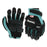 Makita Unisex Impact-rated T 04276 Advanced ANSI 2 Impact Rated Demolition Gloves Medium, Teal/Black, Medium US