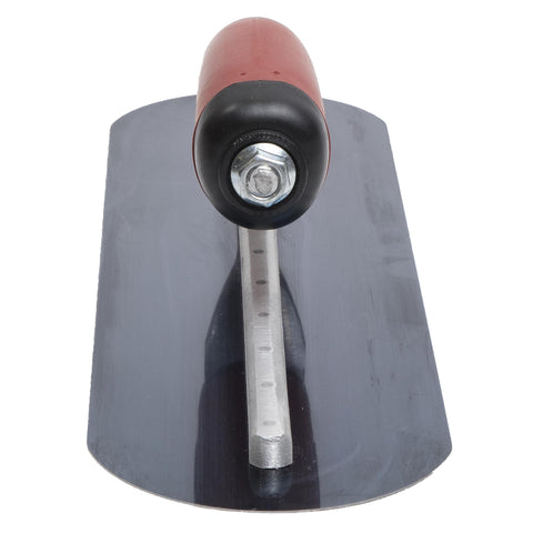 MARSHALLTOWN MXS66BRD Fully Rounded Concrete Finishing Trowel, Blue Steel Blade, DuraSoft Handle, 16 x 4, Made in The USA