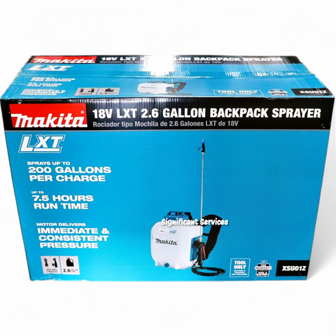 New Makita XSU01Z 18V 18 Volt LXT Li-Ion Cordless 2.6 Gallon Backpack Sprayer