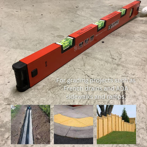 Kapro 105 Topgrade 24" Box Level Slope Vials Precision Measured Milled Aluminum