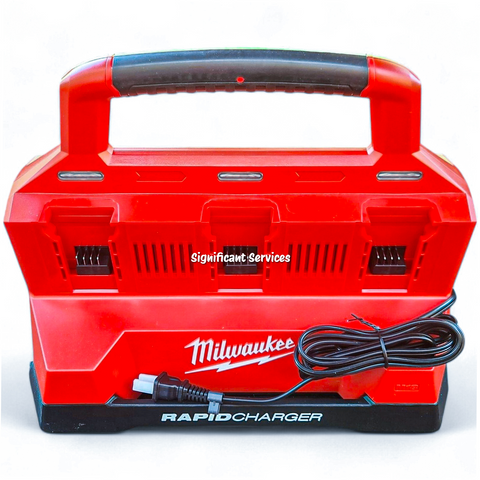 Milwaukee 48-59-1809 M18 18V Li-Ion Packout 6 Port Bay Rapid Battery Charger