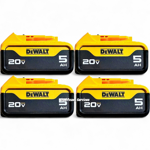 (4) New DeWALT DCB205 20V 20 Volt MAX Lithium Ion 5.0 Ah XR Li-Ion Battery Packs