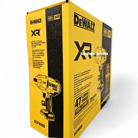 DeWALT DCF900 20V Max Brushless XR 1/2" High Torque Impact Wrench Hog Ring Anvil
