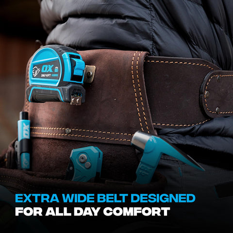 OX Tools Carpenter Belt Framing Rig Heavy Duty Construction Pouch Suspenders