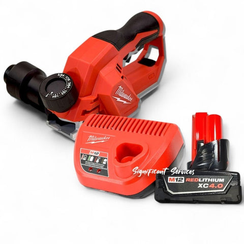 Milwaukee M12 FUEL 12V Brushless Cordless 2" Planer Battery Kit & Charger