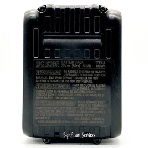 NEW Genuine DeWALT DCB205 20V MAX XR Li-Ion Lithium Ion 5.0AH Battery Pack