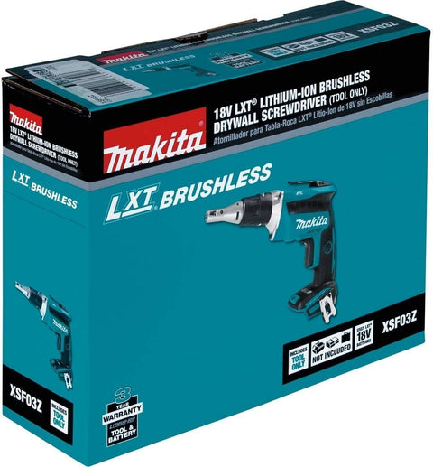 Makita XSF03Z 18V LXT Lithium-Ion Brushless Cordless Drywall Screwdriver...