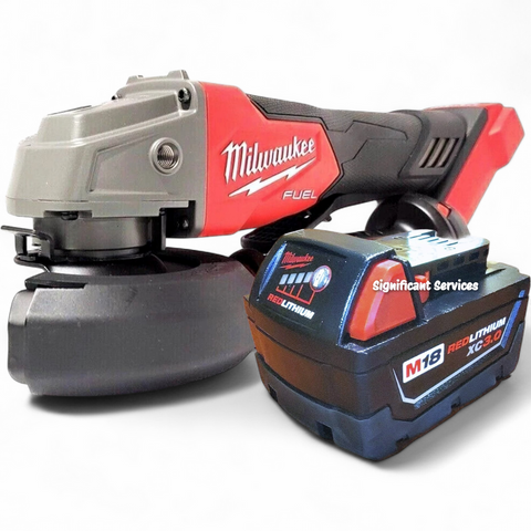 Milwaukee 2880-20 18V  4.5''/5'' Angle Grinder Paddle Switch 3.0 Ah Battery