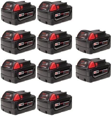 M18 REDLITHIUM XC5.0 Extended Capacity Lithium Ion Battery (10 Pk)