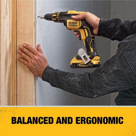 DEWALT DCF620B 20V MAX XR Li-Ion 2.0 Ah Brushless Drywall ScrewGun Kit