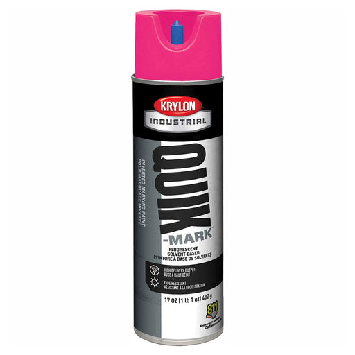 Krylon Industrial Quik-Mark Sb Inverted Marking Paint Fluorescent Hot Pink - Lot of 12