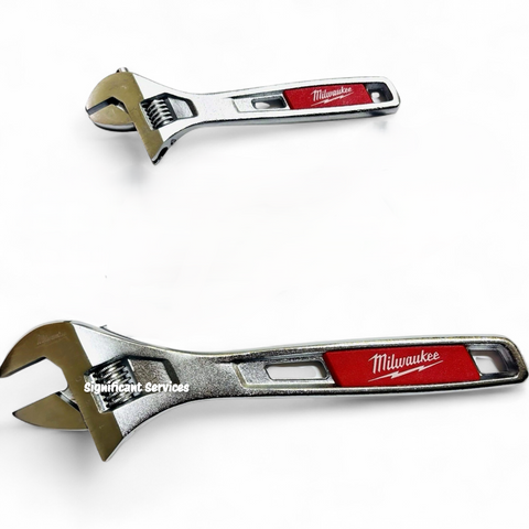 Milwaukee 48-22-7400 6" 10" Parallel Jaw Adjustable Wrench Set 2pc Heavy Duty