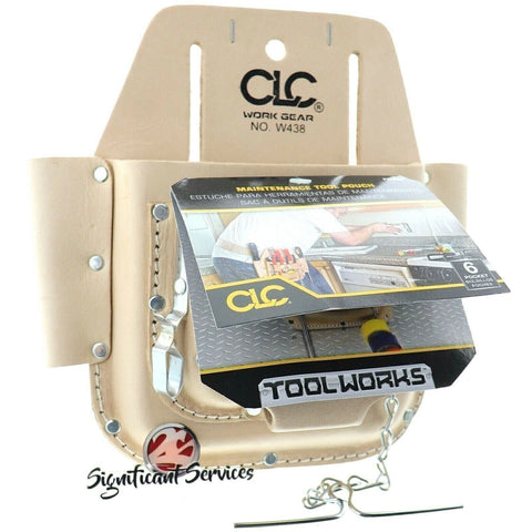 CLC Custom Leathercraft W438 Electrician 6 Pocket Tool Holder Belt Pouch
