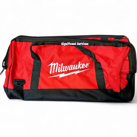 Milwaukee 22" Heavy Duty Canvas Contractor Drill Tool Bag Carry Case