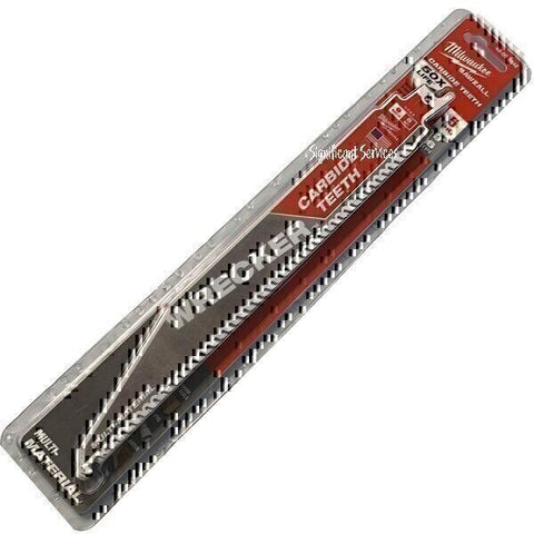 Milwaukee 9'' 6 Tpi The Wrecker Carbide Teeth Sawzall Blade 5 Pk NIB