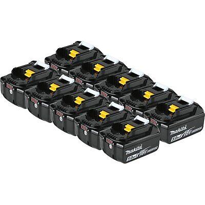 Genuine Makita BL1850B-10 18V LXT Lithium-Ion 5.0Ah Battery Pack 10 Pk