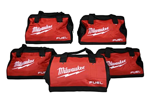 Milwaukee 13inch Heavy Duty Contractor FUEL Tool Bag 5 Pack