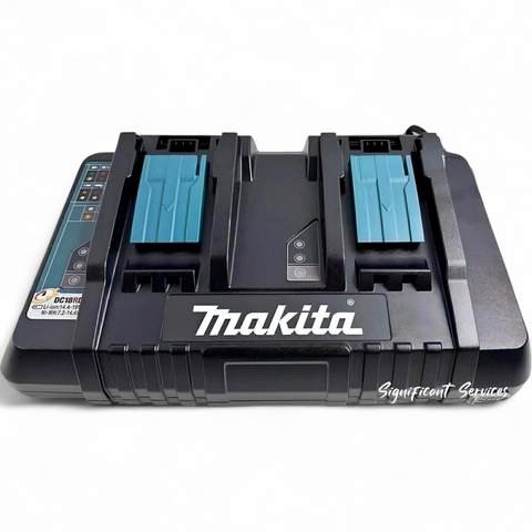 Makita DC18RD 18V LXT Li-Ion Dual Bay Rapid Optimum Fast Battery Charger