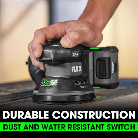 FLEX FX3411-Z 24V Brushless Cordless 5-Inch 13,000 OPM Random Orbital Sander