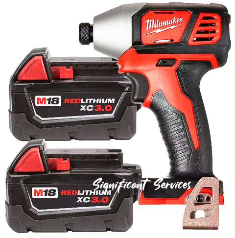 New Milwaukee 2656-20 1/4 Hex Impact Drill Driver 2 48-11-1828 3.0Ah Batteries