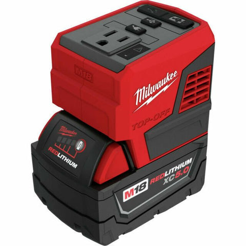 Milwaukee 2846-50 M18 TOP-OFF 175-Watt Cordless Power Supply Inverter M18 5.0...