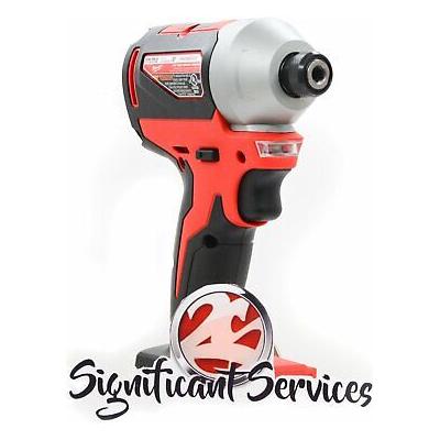 Milwaukee 2850-20 M18 Brushless Cordless 1/4 in. Impact Driver 2.0 Ah Batteries