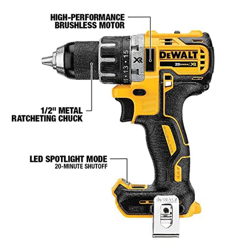 New DeWALT DCD791B 20V MAX XR Lithium Ion Brushless Cordless 1/2" Drill Driver