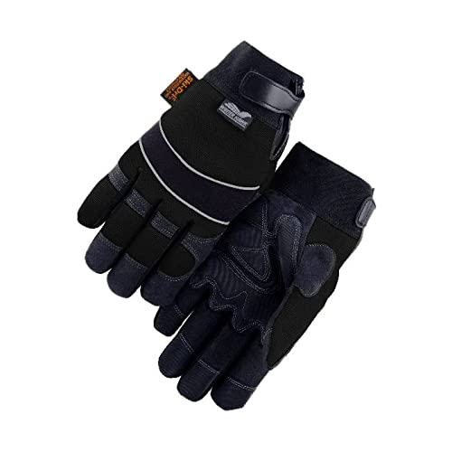 Majestic 2145BKH (XL) Winter Lined Synthetic Leather Waterproof Heatlok Gloves - XL