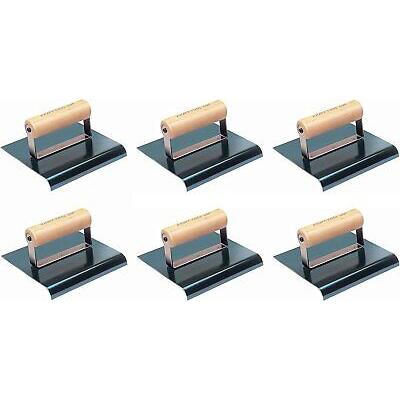 Kraft Tool Co. CF574 6 in. x 4 in. Blue Steel Edger with 1/2 in. Radius and...