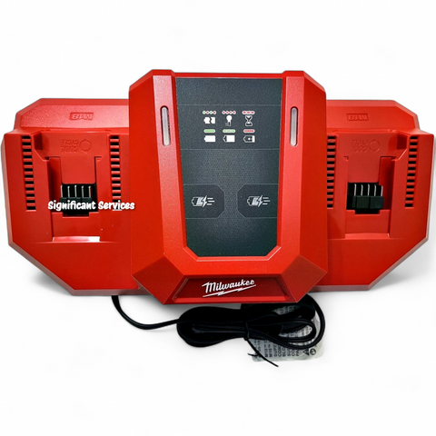 Milwaukee 48-59-1815 M18 18V Dual Bay Simultaneous Super Battery Charger, New
