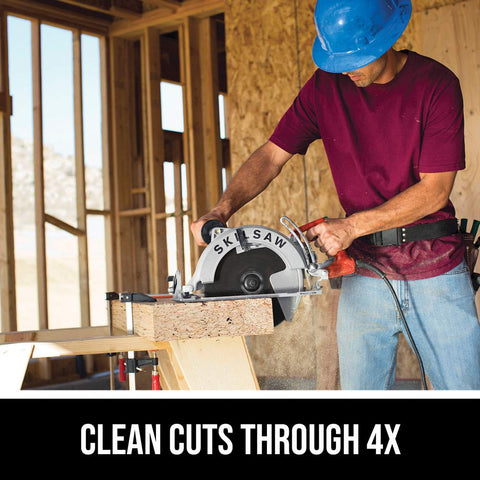 SKILSAW SPT70WM-01 15 Amp 10-1/4" Magnesium SAWSQUATCH Worm Drive Circular Saw