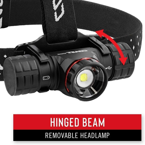 Coast XPH34R 2075 Lumen USB-C Rechargeable LED Headlamp Twist Focus PURE Beam