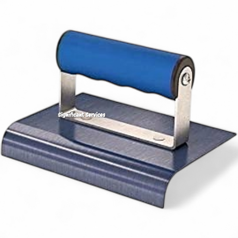 Bon 22-721 6"x4" Blue Steel Sidewalk Edger 5/8" Radius 7/8" Lip Comfort Grip