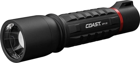 Coast XP11R Rechargeable LED Flashlight 2100 Lumens Dual Power Slide Focus IP54