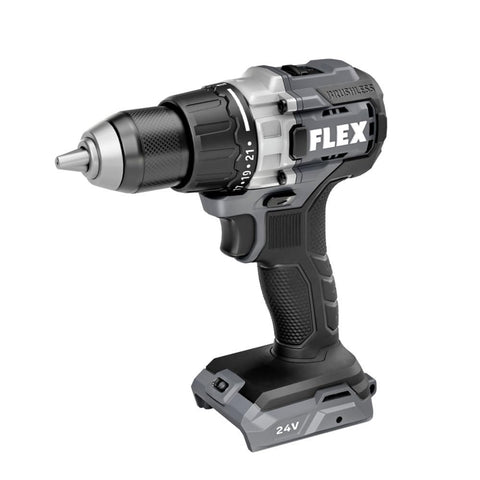 FLEX 24V Brushless Cordless 1/2-Inch 750 In-Lbs Torque 2-Speed Drill Driver Tool Only, Battery and Charger Not Included - FX1151-Z