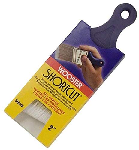 Wooster Brush Q3211-2 Shortcut Angle Sash Paintbrush, 2-Inch, 2 Inch, White - 5 Pack