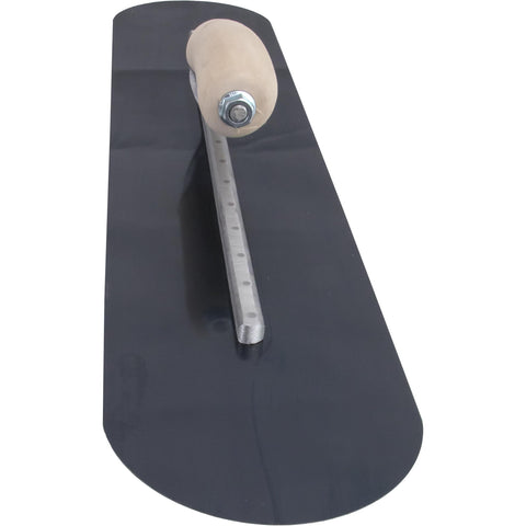 MARSHALLTOWN MXS205BR Fully Rounded Concrete Finishing Trowel, Blue Steel Blade, Wood Handle, 20 x 5, Made in The USA