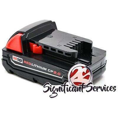 Milwaukee 2850-20 M18 Brushless Cordless 1/4 in. Impact Driver 2.0 Ah Batteries