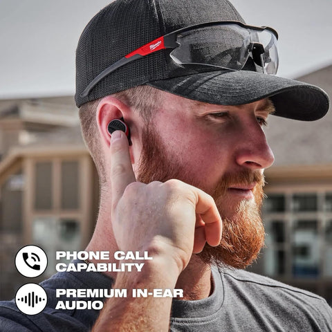 Milwaukee 2191-21 USB Bluetooth Jobsite Ear Buds with Noise Isolation
