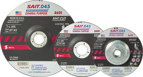 United Abrasives-SAIT 23318 A60S General Purpose Cut-Off Wheels 10pk
