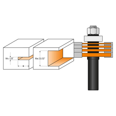 CMT Orange Tools 800.506.11 Slot Cutter Set - 1-7/8" Diameter, 3-3/16" Length