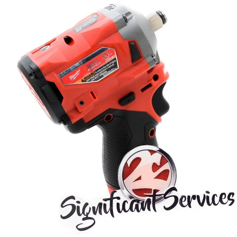 Milwaukee 2555-20 M12 FUEL Stubby Cordless 1/2" Impact Wrench 4.0 Ah Battery Kit