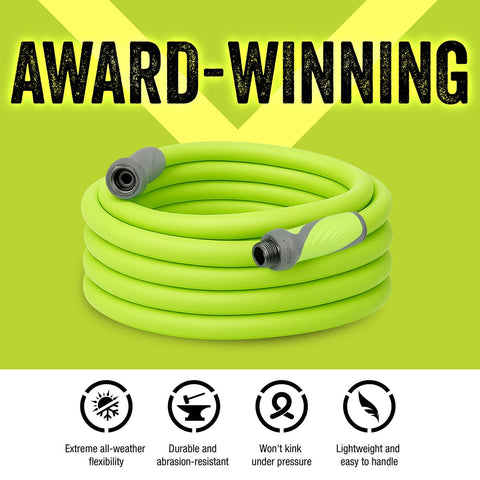 Flexzilla HFZG575YWS-E Garden Hose SwivelGrip 5/8 in. x 75 ft. Heavy Duty