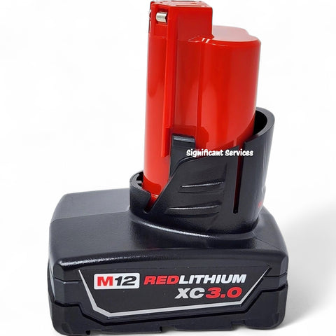 Milwaukee 48-11-2412 M12 XC3.0 RedLithium 3.0Ah Battery 2-Pack 12V Li-Ion