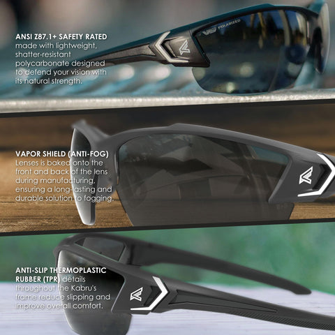 Edge SDK116VS-G2 Wrap-Around Anti-Fog / Vapor Shield Safety Glasses